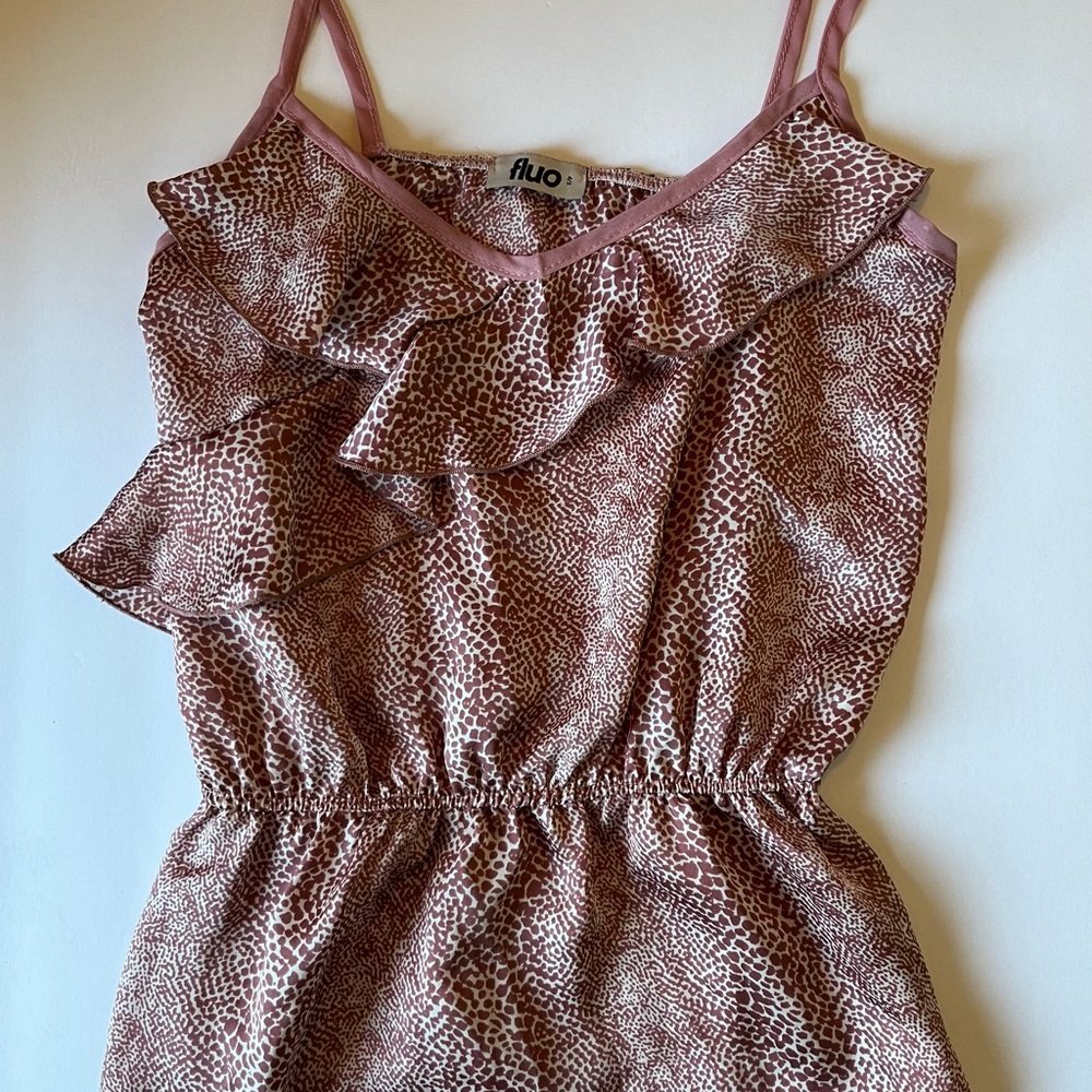 Pink satin top